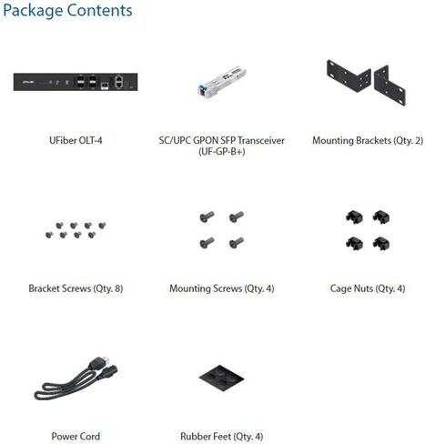 U LIVIBER OLT UF-OLT-4 4-PORT GPON LINE TREMINAL مع 3 GPON و 1 SFP+ منافذ in Saudi Arabia