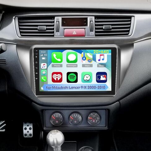 [2g+64g] راديو ل Mitsubishi Lancer 2000-2010 ، Android 9 بوصة شاشة Lancer Car Stero ، Carplay/Android Auto/EQ Audio/1080p/SWC/Bluetooth in Saudi Arabia