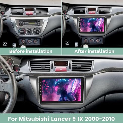 [2g+64g] راديو ل Mitsubishi Lancer 2000-2010 ، Android 9 بوصة شاشة Lancer Car Stero ، Carplay/Android Auto/EQ Audio/1080p/SWC/Bluetooth in Saudi Arabia