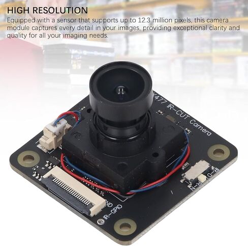 IMX477 وحدة الكاميرا 12.3MP 4056x3040 مستشعر RP 5 4B 3B 0 PICO مع تطبيقات الإضاءة الخلفية 90 ° FOV AI in Kuwait