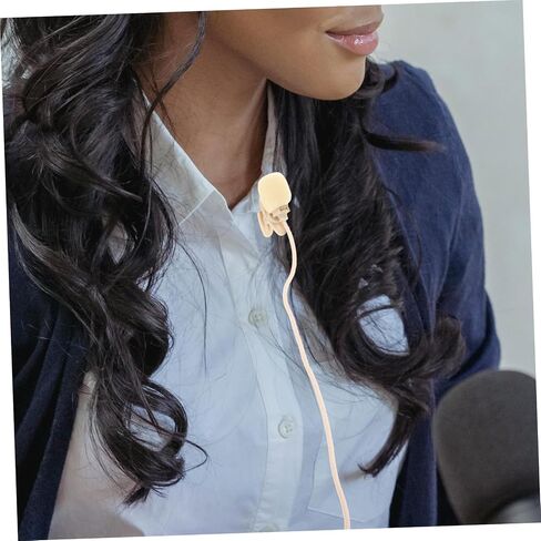 Vicasky 2PCS Clip Lavalier Microphone لتسجيل الفيديو الموصل MIC المحمول لكاميرات الهواتف الذكية وأجهزة الكمبيوتر المحمولة للصوت للمقابلات والغناء in Saudi Arabia