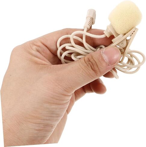 Vicasky 2PCS Clip Lavalier Microphone لتسجيل الفيديو الموصل MIC المحمول لكاميرات الهواتف الذكية وأجهزة الكمبيوتر المحمولة للصوت للمقابلات والغناء in Saudi Arabia
