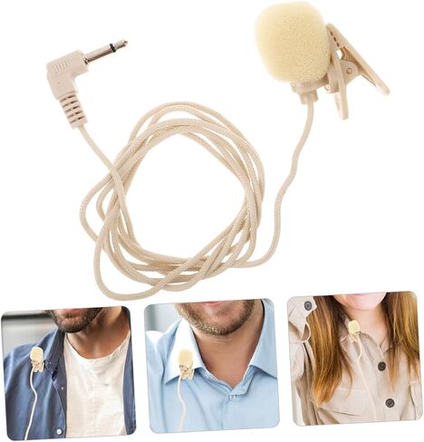 Vicasky 2PCS Clip Lavalier Microphone لتسجيل الفيديو الموصل MIC المحمول لكاميرات الهواتف الذكية وأجهزة الكمبيوتر المحمولة للصوت للمقابلات والغناء in Saudi Arabia