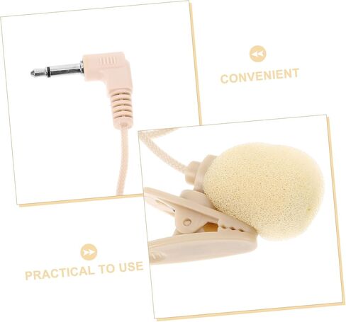 Vicasky 2PCS Clip Lavalier Microphone لتسجيل الفيديو الموصل MIC المحمول لكاميرات الهواتف الذكية وأجهزة الكمبيوتر المحمولة للصوت للمقابلات والغناء in Saudi Arabia