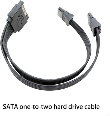 Q6PA 15 Pin Male to Female Power Splitter Adapter Cable 18AWG Serial ATA Hard Extension Cable(22cm) in Saudi Arabia