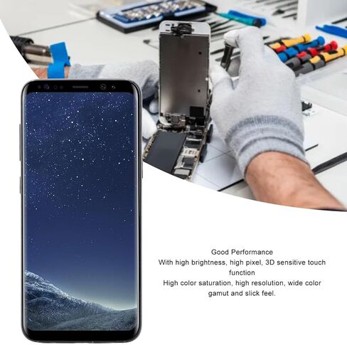 ل S8 G950 SM G950F / G950A / G950P 5.8in تجميع الشاشة اللمس مع الإطار وظيفة الأصلي وبصمة الأصلية ، مُخّص ، مجموعة استبدال شاشة الهاتف مع الأدوات in Saudi Arabia