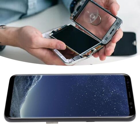 ل S8 G950 SM G950F / G950A / G950P 5.8in تجميع الشاشة اللمس مع الإطار وظيفة الأصلي وبصمة الأصلية ، مُخّص ، مجموعة استبدال شاشة الهاتف مع الأدوات in Saudi Arabia