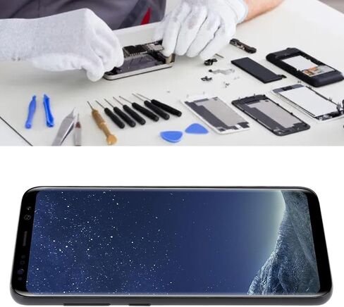 ل S8 G950 SM G950F / G950A / G950P 5.8in تجميع الشاشة اللمس مع الإطار وظيفة الأصلي وبصمة الأصلية ، مُخّص ، مجموعة استبدال شاشة الهاتف مع الأدوات in Saudi Arabia