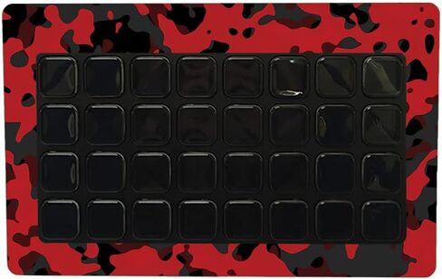 MightySkins Skin Compatible with Elgato Stream Deck XL - Red Modern Camo | Protective, Durable, and Unique Vinyl Decal wrap Cover | Easy to Apply, Remove, and Change Styles | Made in The USA in Saudi Arabia