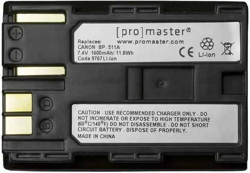 بطارية Promaster Li-ion لـ Canon BP-511A ، (Model 9767) in Saudi Arabia