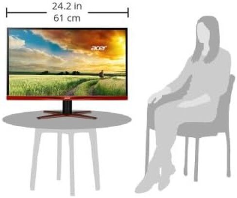 Acer XG270HU OMIDPX 27 بوصة WQHD AMD FREESYNC (2560 × 1440) شاشة عرضية ، WQHD (2560 × 1440) ، أسود in Saudi Arabia