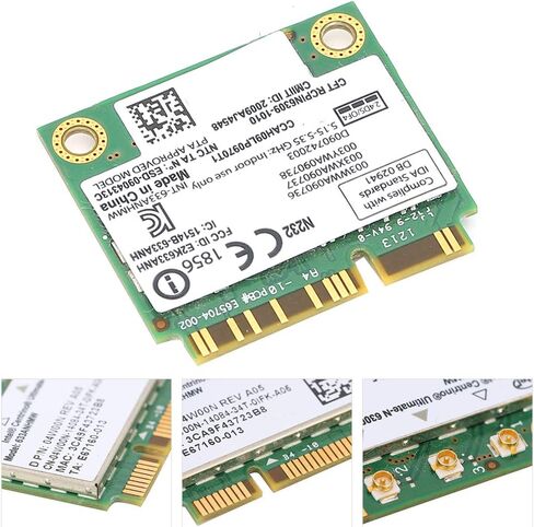 بطاقة Yunseity 6300 WIFI للفرقة المزدوجة 2.4 5 جيجا هرتز 450 ميجابت في الثانية من منفذ Mini PCI E ، نطاق قوي وسرعة ، الأفضل للبث والألعاب والأعمال التجارية ، الشاشة اللاسلكية in Kuwait