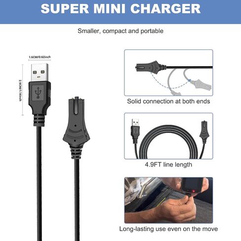for 1866460 i-Pilot Link Replacement Charging Cable Compatible with Minn Kota Ipilot Trolling Motor All Rechargeable Battery Parts - Charger USB Power Cord - 2 PCS in Saudi Arabia