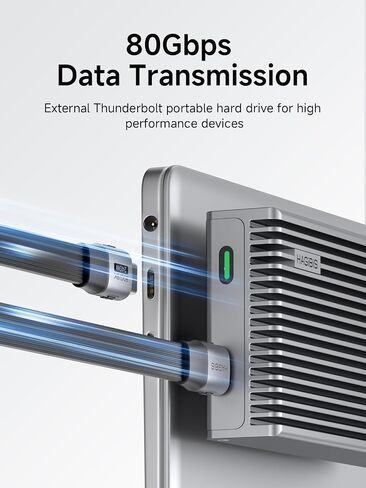 Hagibis USB4 Cable, 80Gbps Data Transfer, 8K@60Hz Video Display, 240W Fast Charging USB-C Cable, USB 4 V2.0 Cable for iPhone 16 15 Pro Max, iPad Pro, Thunderbolt 5/4, External SSD (0.33ft) in Saudi Arabia