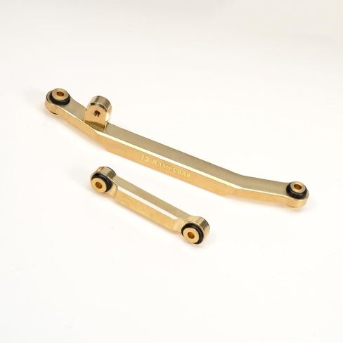 RampCrab Brass Steering Links for FCX24, Steering Rod Tie Linkages Set for FMS FCX24, Fit for 1/24 RC Crawler Car FCX24 Power Wagon Butcher, Max Smasher Big Foot Monster Truck, K5 Blazer, Black in Saudi Arabia