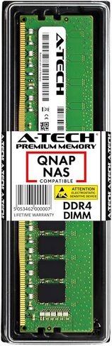 وحدة A-Tech 16GB لخوادم QNAP TS-X77 TS-1677X NAS-DDR4 2400MHz PC4-19200 NONCC DIMM 1.2V ذاكرة الذاكرة (استبدال RAM-RAM-16GDR4A1-OD-2400) in Saudi Arabia