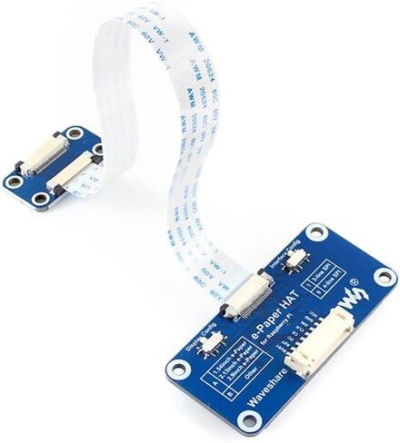 2.13 بوصة مرنة EN-ink Display Module INTERDENT Black/White SPI واجهة E-Paper E-paper لـ Raspberry PI 2B/3B/Zero/Zero W تدعم تحديثًا جزئيًا لعرض السطح المنحني in Saudi Arabia