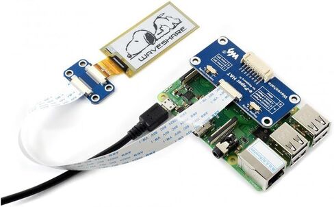 2.13 بوصة مرنة EN-ink Display Module INTERDENT Black/White SPI واجهة E-Paper E-paper لـ Raspberry PI 2B/3B/Zero/Zero W تدعم تحديثًا جزئيًا لعرض السطح المنحني in Saudi Arabia