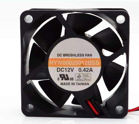 NYW06025012BSS Fan, for 60X60X25MM 12V 0.42A 6025 2-Wire Cooling Fan in Kuwait