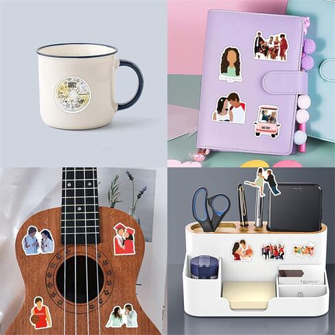 50Pcs Mamma Mia Stickers Pack, Musicals Movie Stickers Dancing Queen Waterproof Vinyl Stickers for Water Bottle, Laptop, Skateboard, Helmet, Car Decals, Perfect Gifts for Kids,Teens,Girls,Adults in Kuwait