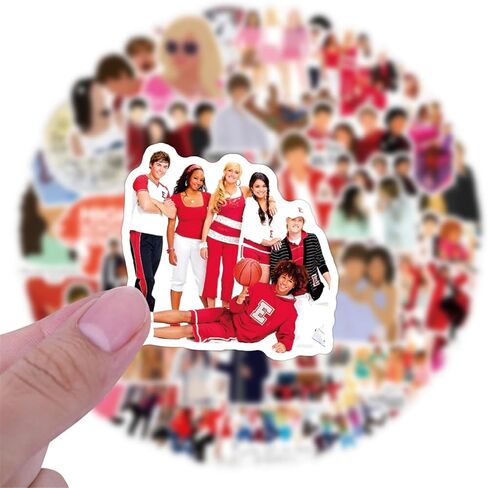 50Pcs Mamma Mia Stickers Pack, Musicals Movie Stickers Dancing Queen Waterproof Vinyl Stickers for Water Bottle, Laptop, Skateboard, Helmet, Car Decals, Perfect Gifts for Kids,Teens,Girls,Adults in Kuwait