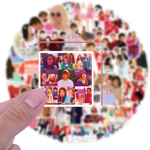 50Pcs Mamma Mia Stickers Pack, Musicals Movie Stickers Dancing Queen Waterproof Vinyl Stickers for Water Bottle, Laptop, Skateboard, Helmet, Car Decals, Perfect Gifts for Kids,Teens,Girls,Adults in Kuwait