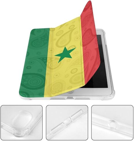 علبة علم Senegal Paisley مع حامل القلم Trifold Trifold Stand متوافق مع iPad Mini 4/5/6 Mini4/5 （7.9in） in Kuwait