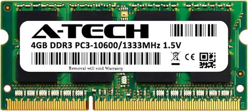 A-Tech 4GB RAM لـ ASUS A52JK ، A53SV ، K72JU ، K73TA ، K73TK ، N61JQ ، N61JV ، N71JA ، N71JQ | DDR3 1333MHz PC3-10600 SODIMM 1.5V ترقية ذاكرة غير ECC in Saudi Arabia