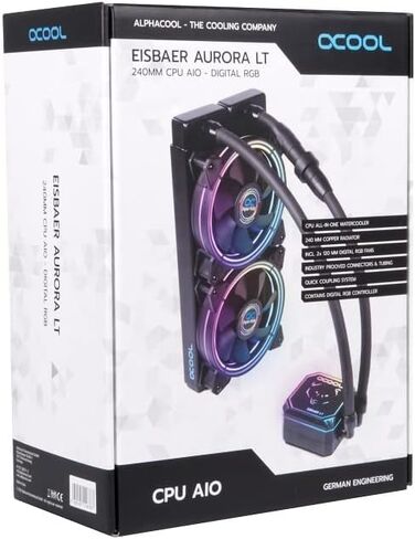 Alphacool Eisbaer LT240 Aurora CPU AIO Digital RGB in Saudi Arabia