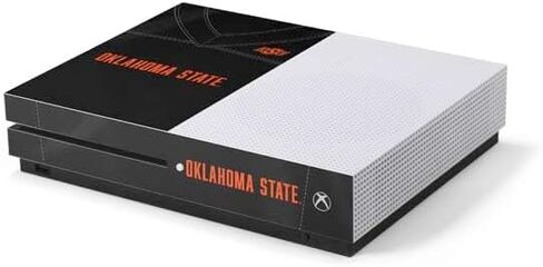 Skinit Decal Gaming Skin Compatible with Xbox One S Console - Officially Licensed Oklahoma State University Black Jersey Design in Saudi Arabia