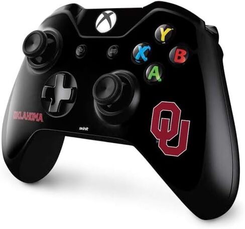Skinit Skinit Gaming Gaming Skin متوافق مع جهاز التحكم Xbox One - تصميم جامعة أوكلاهوما ريد جيرسي رسمي in Saudi Arabia