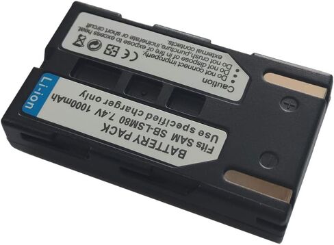 Compatible sb-lsm80 Battery for sblsm80 sb-lsm160 sb-lsm320 sb-lsm330 Digial Video Camcorder (4X Battery+Charger AC/DC Single) in Saudi Arabia