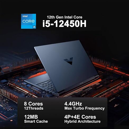 HP Victus 15.6" FHD 144Hz IPS Gaming Laptop, Intel 12th Gen Core i5-12450H, GeForce RTX3050, 32GB RAM, 1TB SSD, Backlit Keyboard, WiFi 6, TNR HD Camera, Dual Fan Cooling, Windows 11 w/ICP Accessory in Saudi Arabia