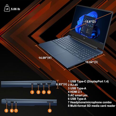 HP Victus 15.6" FHD 144Hz IPS Gaming Laptop, Intel 12th Gen Core i5-12450H, GeForce RTX3050, 32GB RAM, 1TB SSD, Backlit Keyboard, WiFi 6, TNR HD Camera, Dual Fan Cooling, Windows 11 w/ICP Accessory in Saudi Arabia