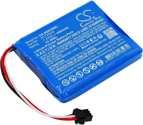 استبدال البطارية المتوافقة مع Hantek DSO-1062B ، DSO-1202B ، DSO-1202S ، رقم الجزء: PL727076 4500MAH/7.4V in Kuwait