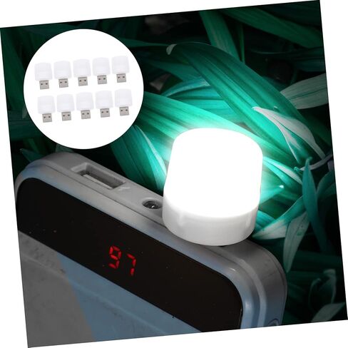 Gadpiparty 10pcs USB تعمل بالطاقة LED LED أضواء الغلاف الجوي محمولة مصابيح ليلية محمولة للأجواء الرومانسية الدافئة سهلة استخدام مصابيح USB لجهاز الكمبيوتر والسيارة الطاقة in Kuwait