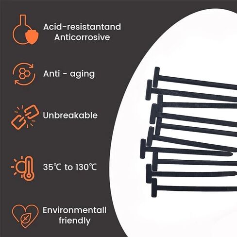 120Pcs Heavy Duty Self-Locking Zip Tie Buckles, 2025 Upgraded Nylon Cable Tie Buckle, UV-Resistant Plastic Fasteners for Car Repair (Black) in Saudi Arabia