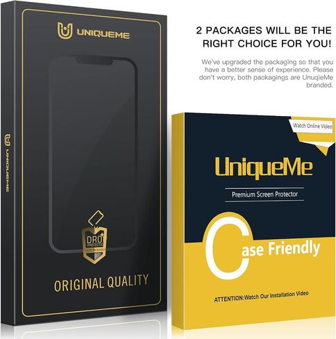 Uniqueme متوافق مع واقي شاشة الخصوصية iPhone 13 Pro Max ، واقي عدسة الزجاج والكاميرا المقسى ، ومكافحة التجسس [إطار التثبيت السهل] خالية من الفقاعة ودية 2+2 حزمة in Saudi Arabia
