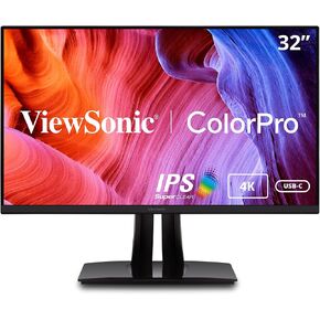VP3256-4K 32 "4K UHD شاشة تصميم الرسومات المهنية مع USB-C (90W) (متجدد) in Kuwait