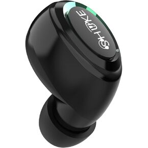 Single Wireless Bluetooth Earbud with Mic, Lightweight in-Ear Headset for Android, iOS & Laptop, Ideal for Office, Driving, Students, Supermarket & Restaurant Staff (Beige) in Kuwait