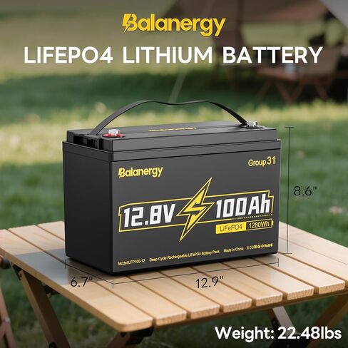 12V 100AH ​​LIFEPO4 Lithium Battery ، 12 Volt Lithium Batteries Group 31 BRINCIMER TEMPERIME BRIMENTS 100A BMS ، ما يصل إلى 15000 دورة عميقة ، 1280WH بطارية قابلة لإعادة الشحن ، مثالية للريفي ، الشاحنات ، المقطورة in Kuwait