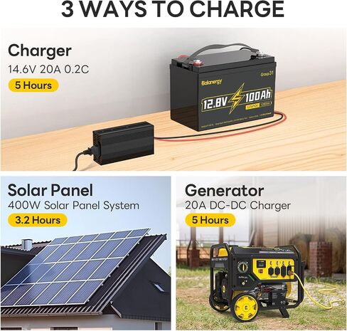 12V 100AH ​​LIFEPO4 Lithium Battery ، 12 Volt Lithium Batteries Group 31 BRINCIMER TEMPERIME BRIMENTS 100A BMS ، ما يصل إلى 15000 دورة عميقة ، 1280WH بطارية قابلة لإعادة الشحن ، مثالية للريفي ، الشاحنات ، المقطورة in Kuwait