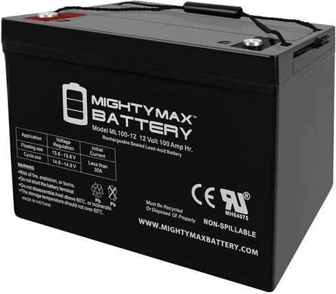 Mighty Max Battery 12V 100ah SLA Brade Battion for Leoch LPC12-100 in Saudi Arabia