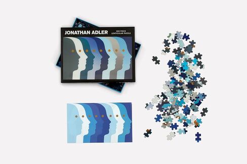 Jonathan Adler Bargello 1000 Piece Panoramic Puzzle from Galison - 39" x 14" Landscape Puzzle, Chic and Modern Design, Thick & Sturdy Pieces, Challenging Activity for Adults, Makes a Great Gift! in Kuwait