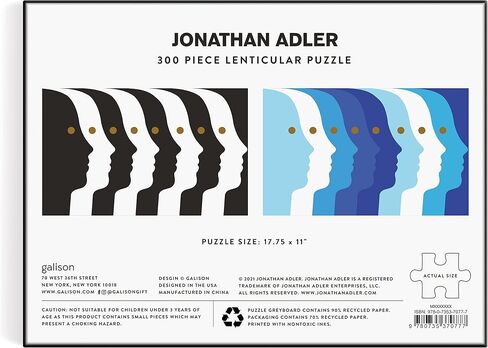 Jonathan Adler Bargello 1000 Piece Panoramic Puzzle from Galison - 39" x 14" Landscape Puzzle, Chic and Modern Design, Thick & Sturdy Pieces, Challenging Activity for Adults, Makes a Great Gift! in Kuwait