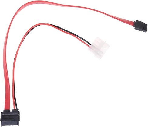 7 + 6 دبوس كابل Sata Slimline لـ STIL SATA DVD CD-RW محول محرك كابل محرك بصري خط الكابل 1PC in Saudi Arabia