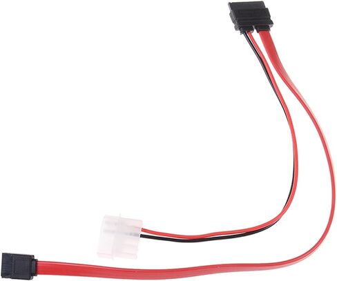 7 + 6 دبوس كابل Sata Slimline لـ STIL SATA DVD CD-RW محول محرك كابل محرك بصري خط الكابل 1PC in Saudi Arabia