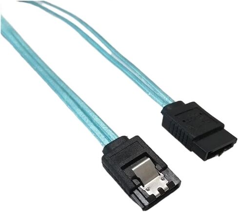 Ultra Short 20cm 7pin SATA 3.0 Female to F/F HDD Hard Drive Data Cable Channel Shielding Blue 6Gbps in Saudi Arabia