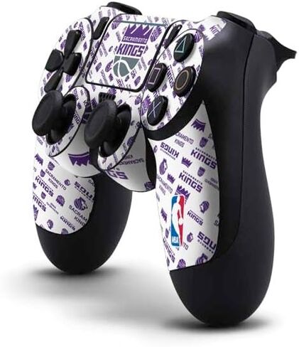 Skinit Decal Gaming Skin Compatible with PS4 Pro/Slim Controller - Officially Licensed NBA Sacramento Kings Jersey Design in Saudi Arabia