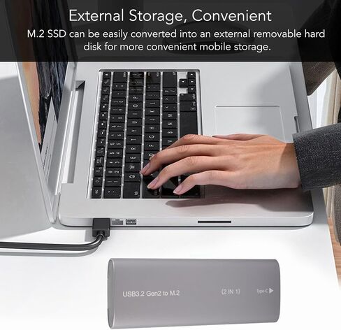 خارجي M.2 SSD العلبة ، nvme ngff نوع البروتوكول المزدوج C 3.2 حاوية SSD ذات سرعة عالية السرعة ، وليس على القرص الصلب in Saudi Arabia